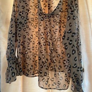 Sheer leopard top.